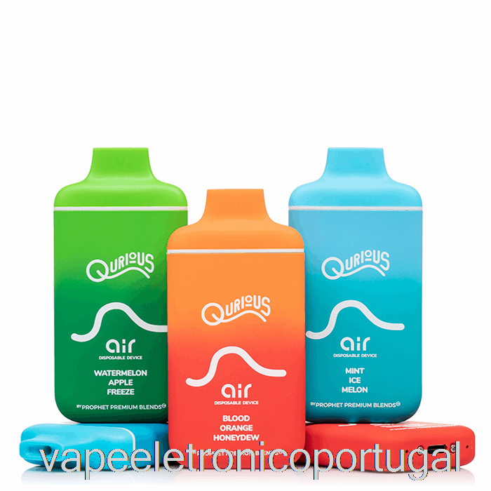 Vape Eletrônico Qurious Air 6000 Descartável Fuji Maçã Pêssego Goma